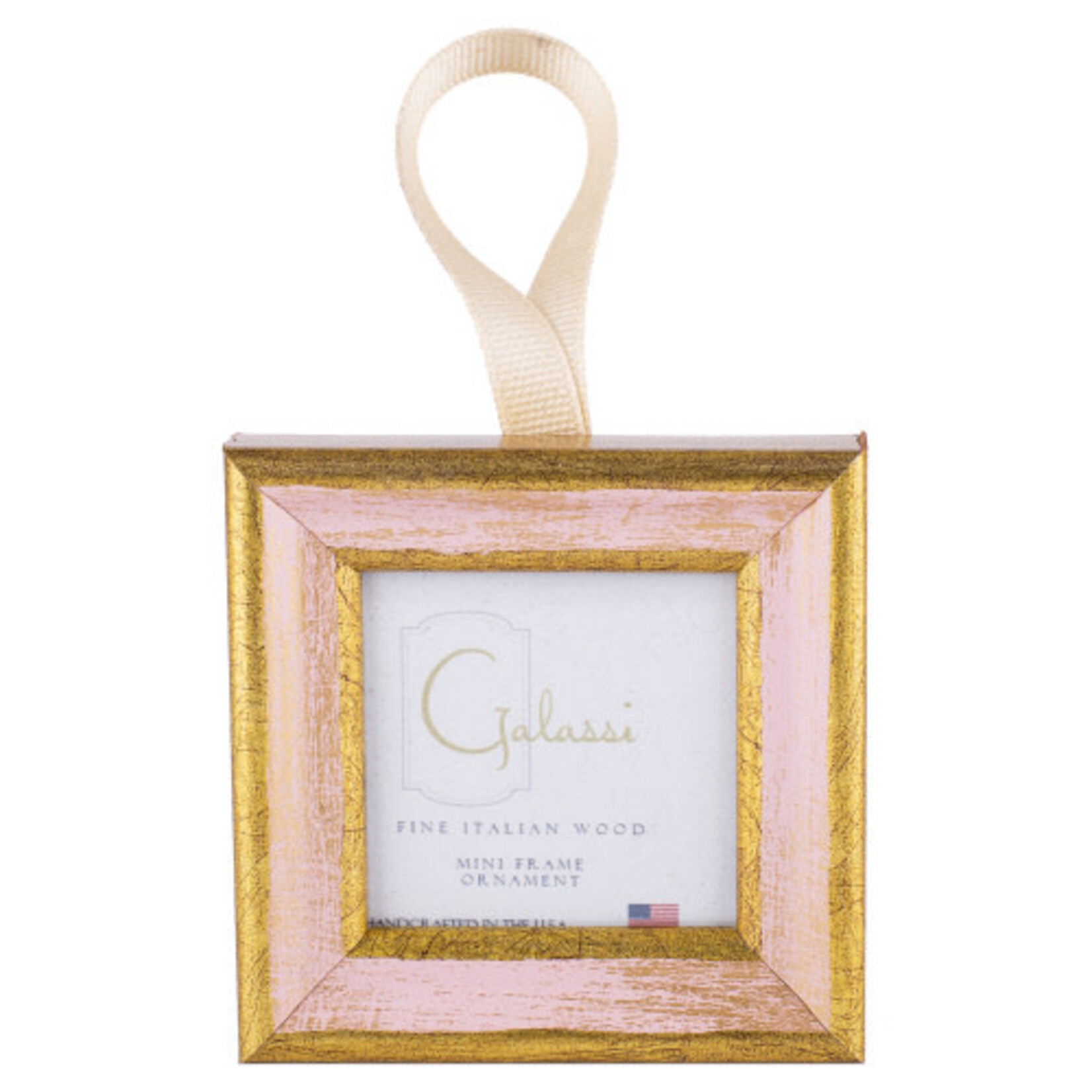 Galassi Pink/Gold Florentine Ornament