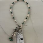 Alecia Bristow Hand Made - Natural Stones,  Green Beads, Pink and White Pearl