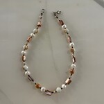 Alecia Bristow Hand Made - Natural Stone, Shell Choker with Pearls