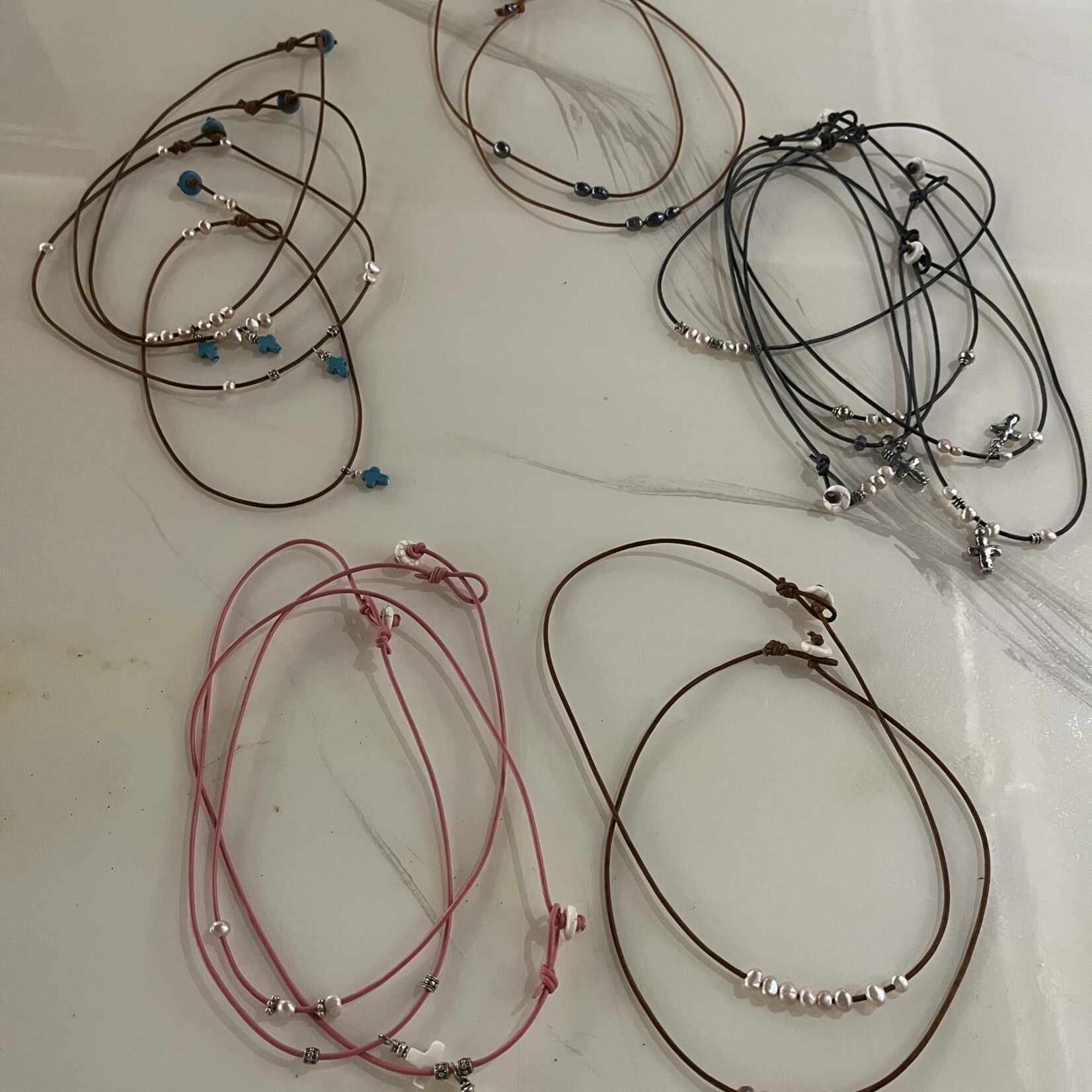 Assorted Pearl Choker (choose style and color)