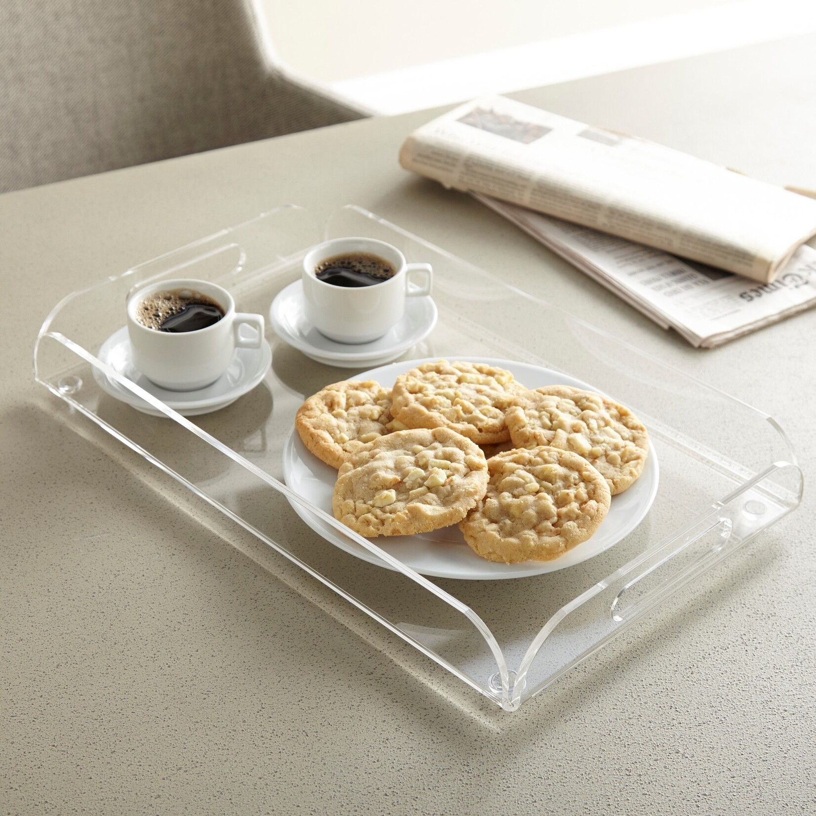 Oak & Willow Custom Engraved Rectangle Serving Tray