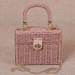 Gift & Me Piper Raffia Bag - Pink