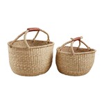 Mud Pie Wrapped Handle Basket - Small