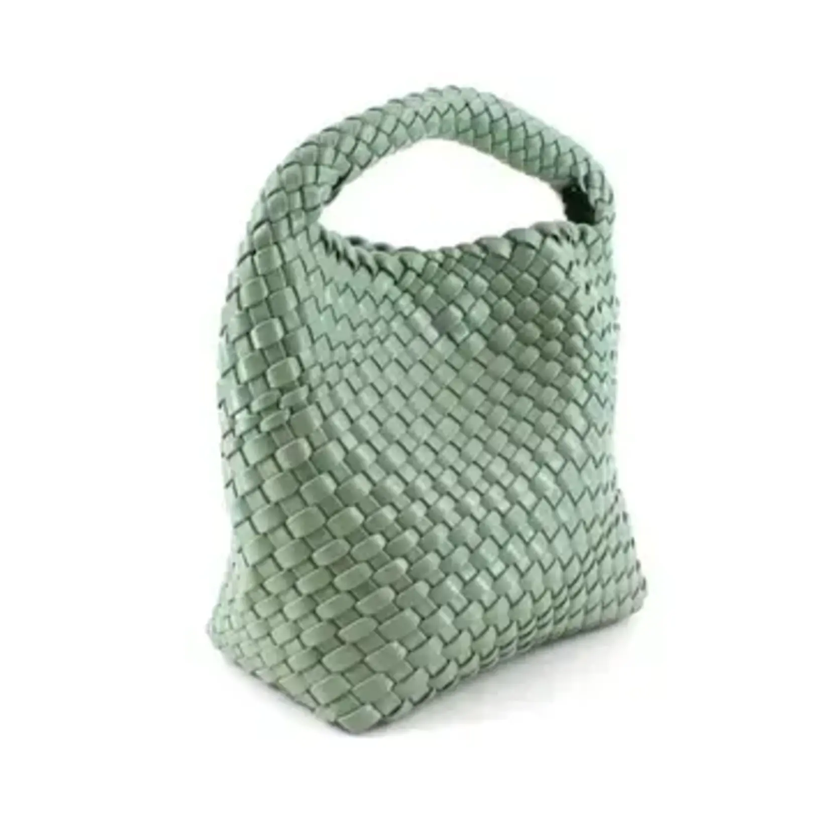 Medium Woven Hobo Crossbody Bag w Cosmetic Pouch