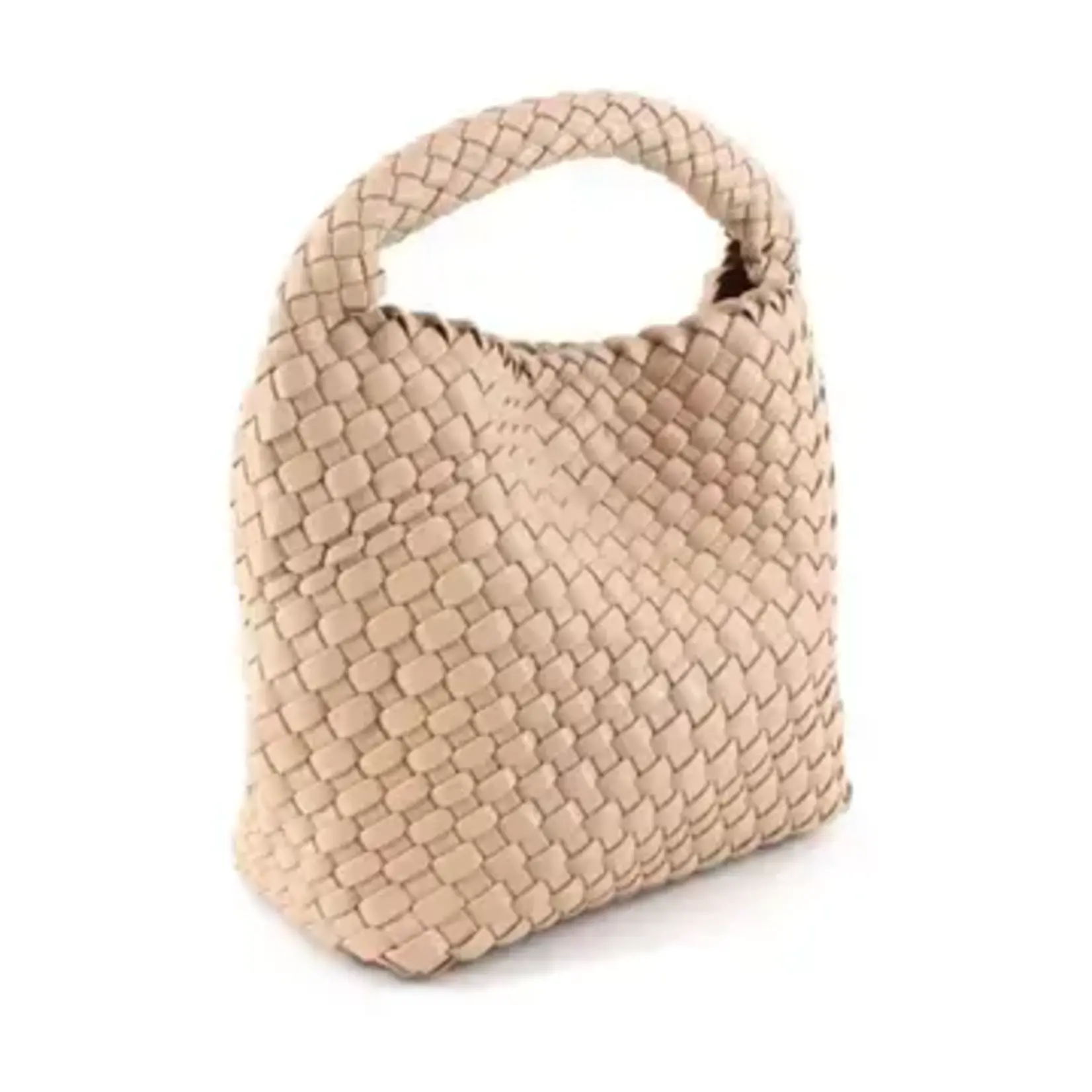 Medium Woven Hobo Crossbody Bag w Cosmetic Pouch