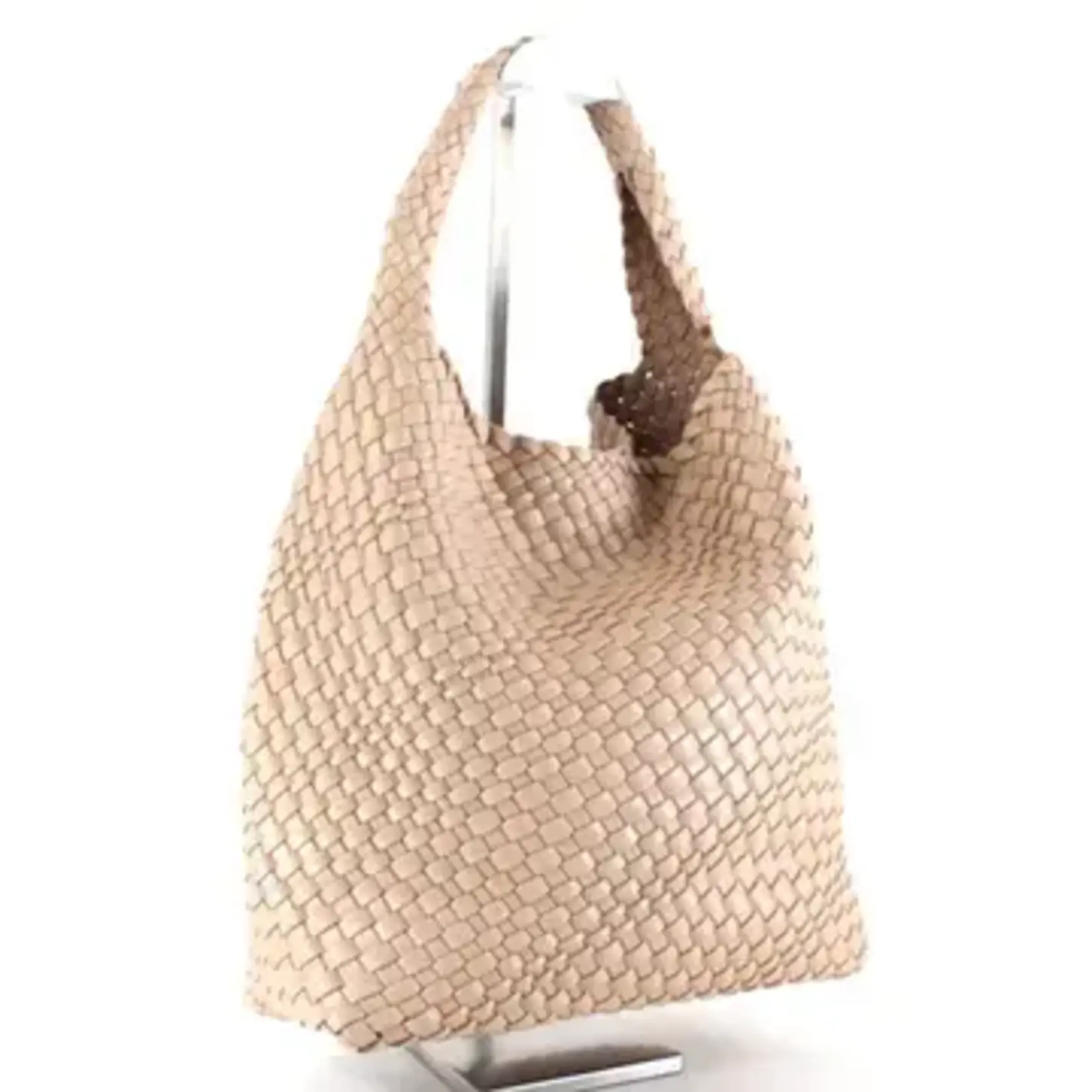 Woven Hobo Bag w Cosmetic Pouch