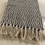 Giftcraft Cotton Handwoven Throw Grey