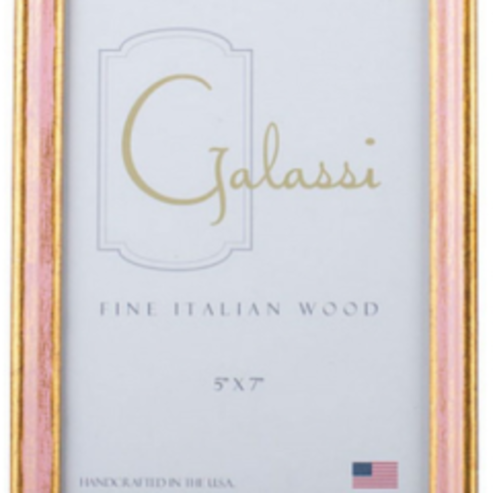 Galassi Pink/Gold Florentine Frame 5x7
