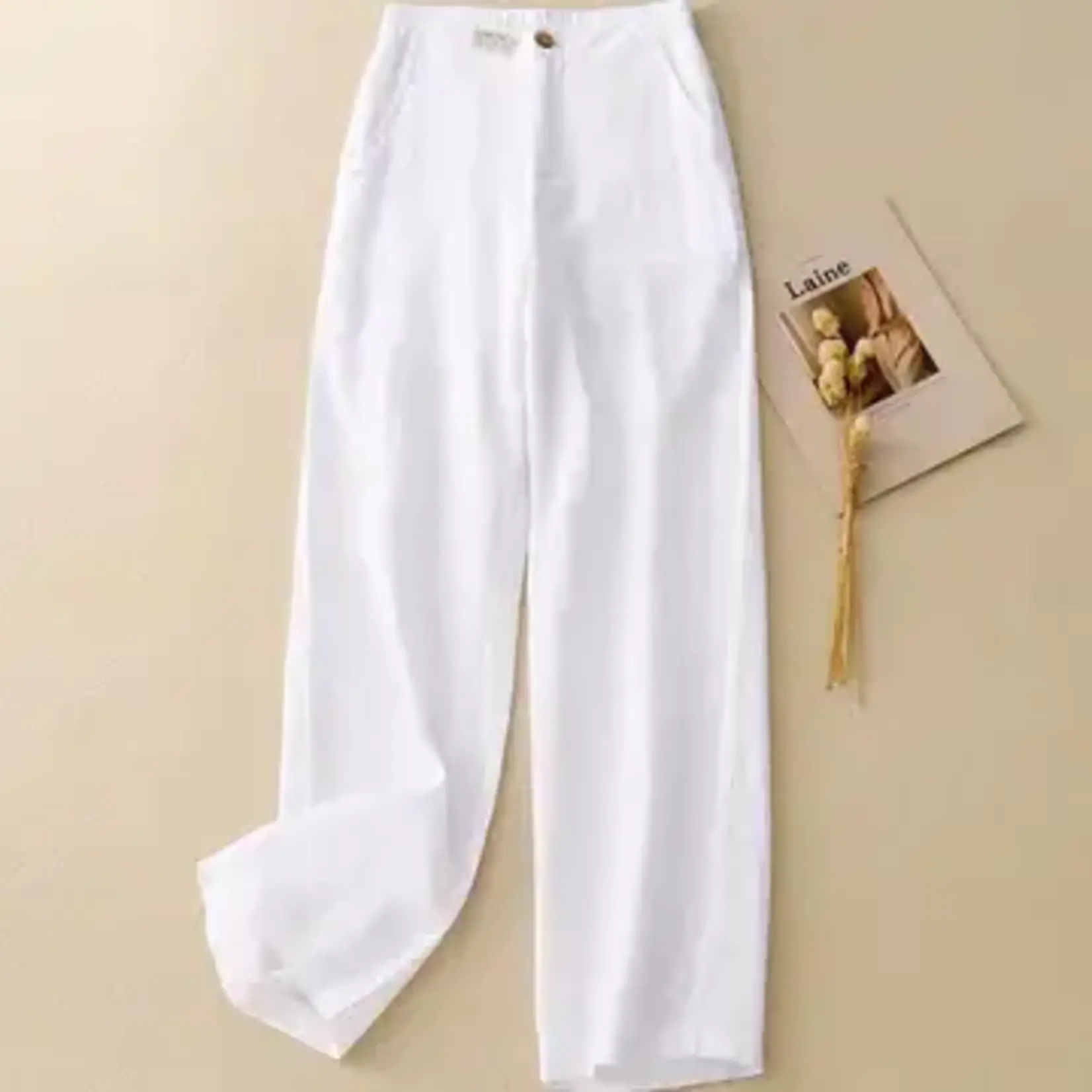 Loose Cotton Linen Trousers