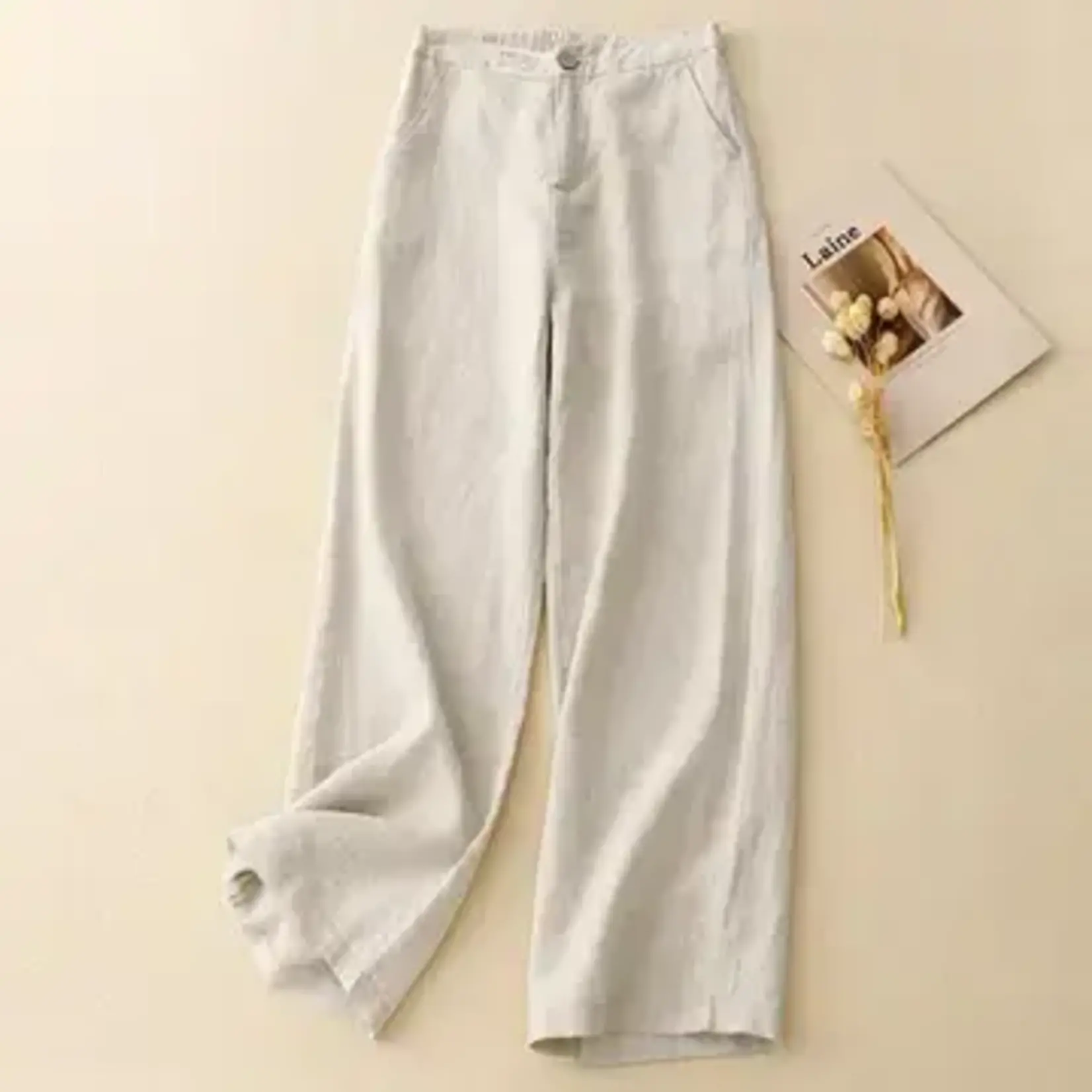 Loose Cotton Linen Trousers