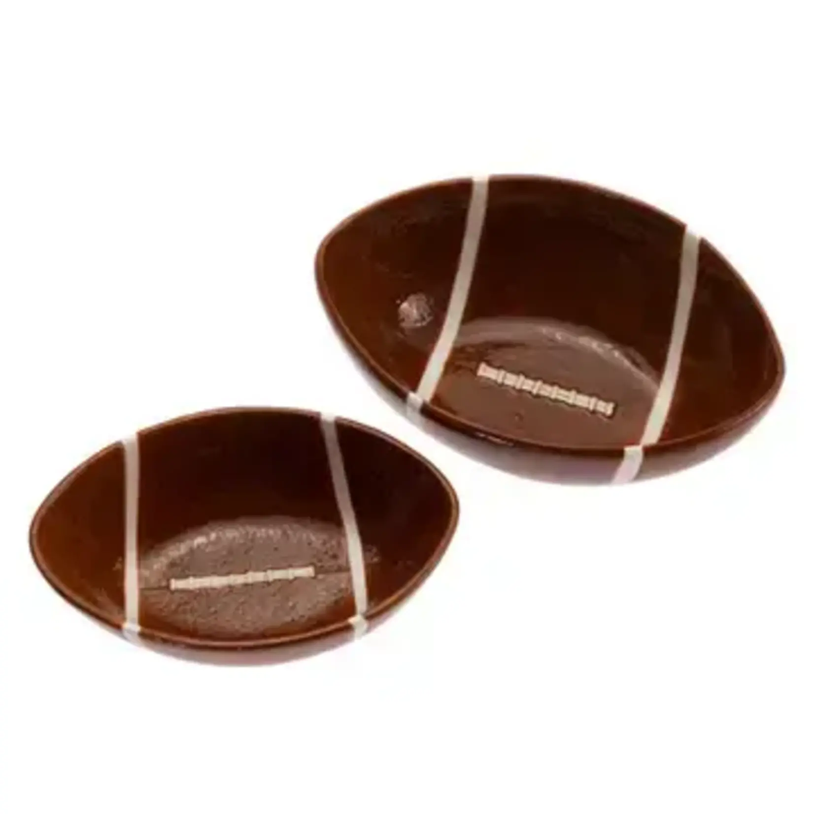 Boston International Import Football Fever Set of 2 Serving Ceramic Bowls