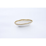 Pampa Bay Golden Salerno Long Condiment Bowl