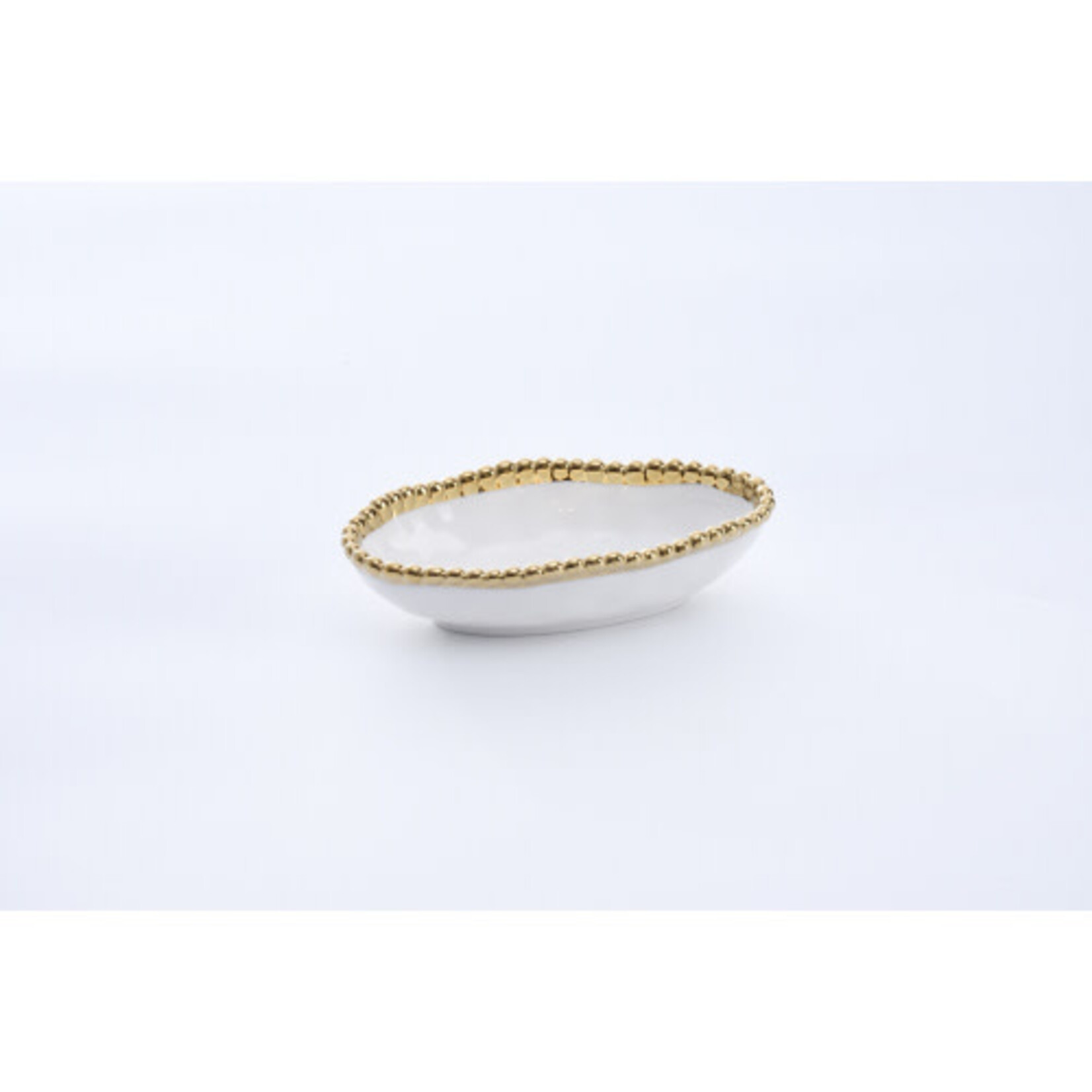 Pampa Bay Golden Salerno Long Condiment Bowl