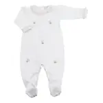 Baby Threads Flower Bouquets Girl Pima Cotton Baby Footie Newborn