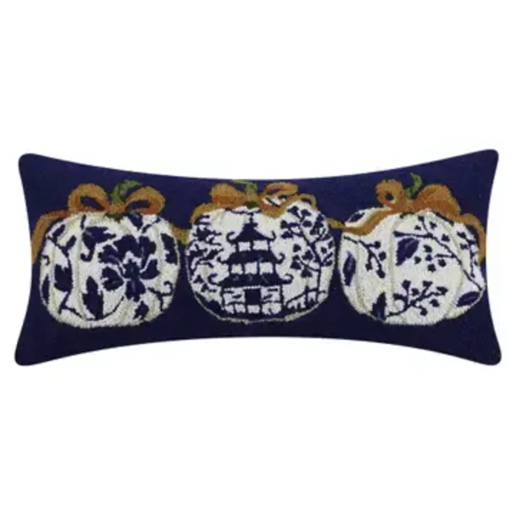 Peking Handicraft Chinoiserie Pumpkin Hook PIllow