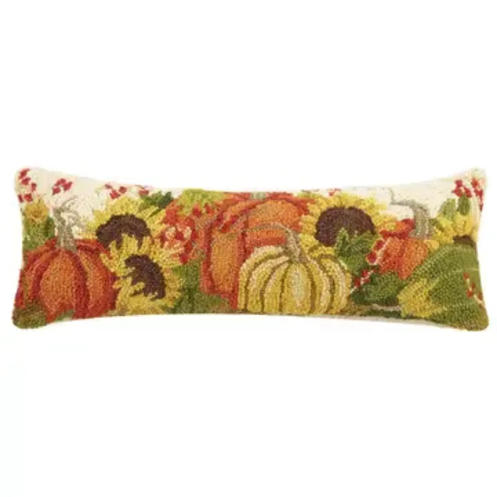 Peking Handicraft Pumpkins Cream Hook Pillow