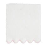 Mud Pie Pink Scallop Chenille Blanket