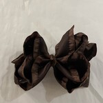 Brown Double Ruffle Bow
