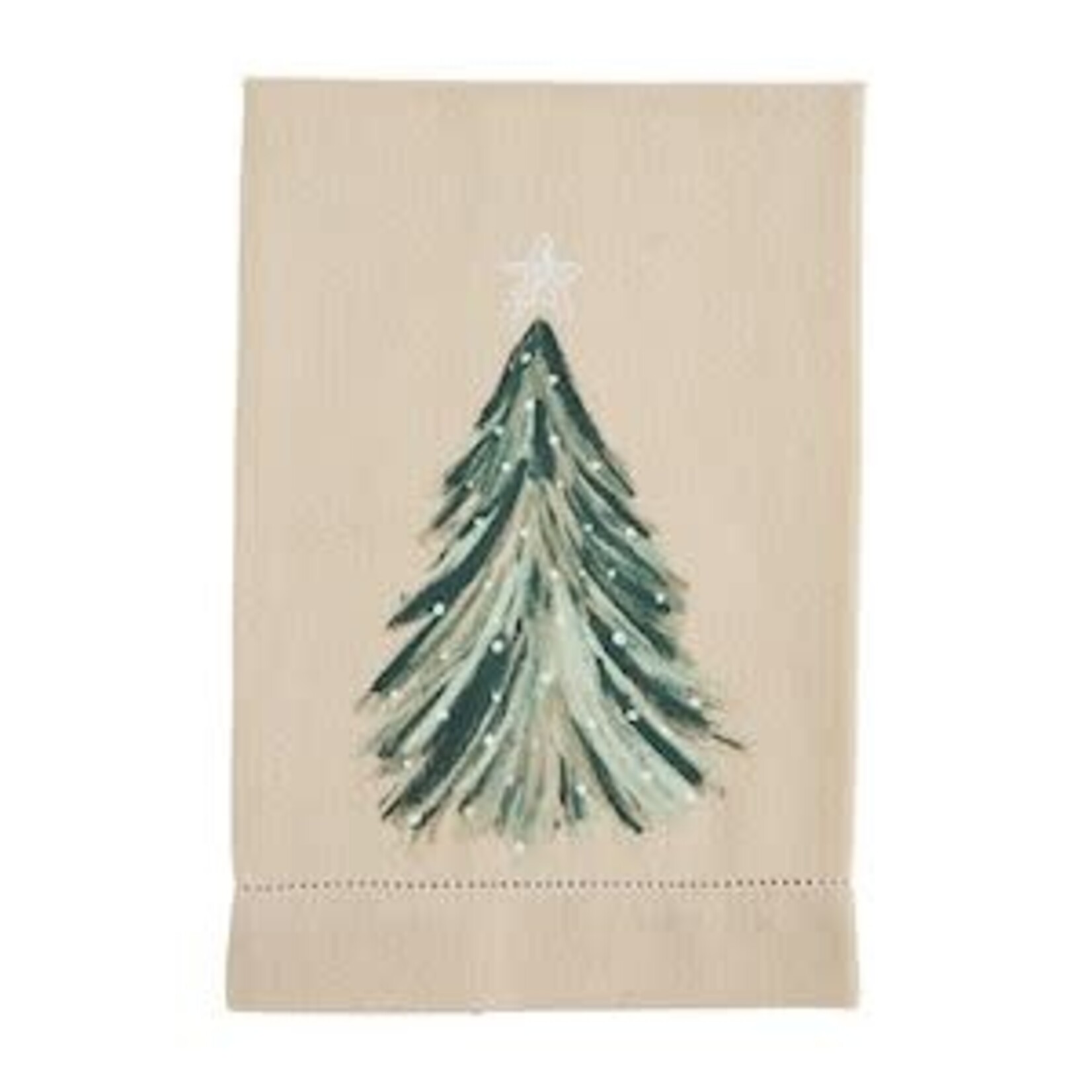 Mud Pie Christmas Tree Painted Towel
