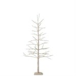 K&K Interiors 5 Foot Gold Glitter LED Christmas Tree w Electrical Plug