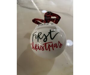 Mud Pie Baby's First Xmas Ornament