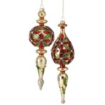 Regency 10" Glass Elegant Finial Ornament Assorted (choose style)
