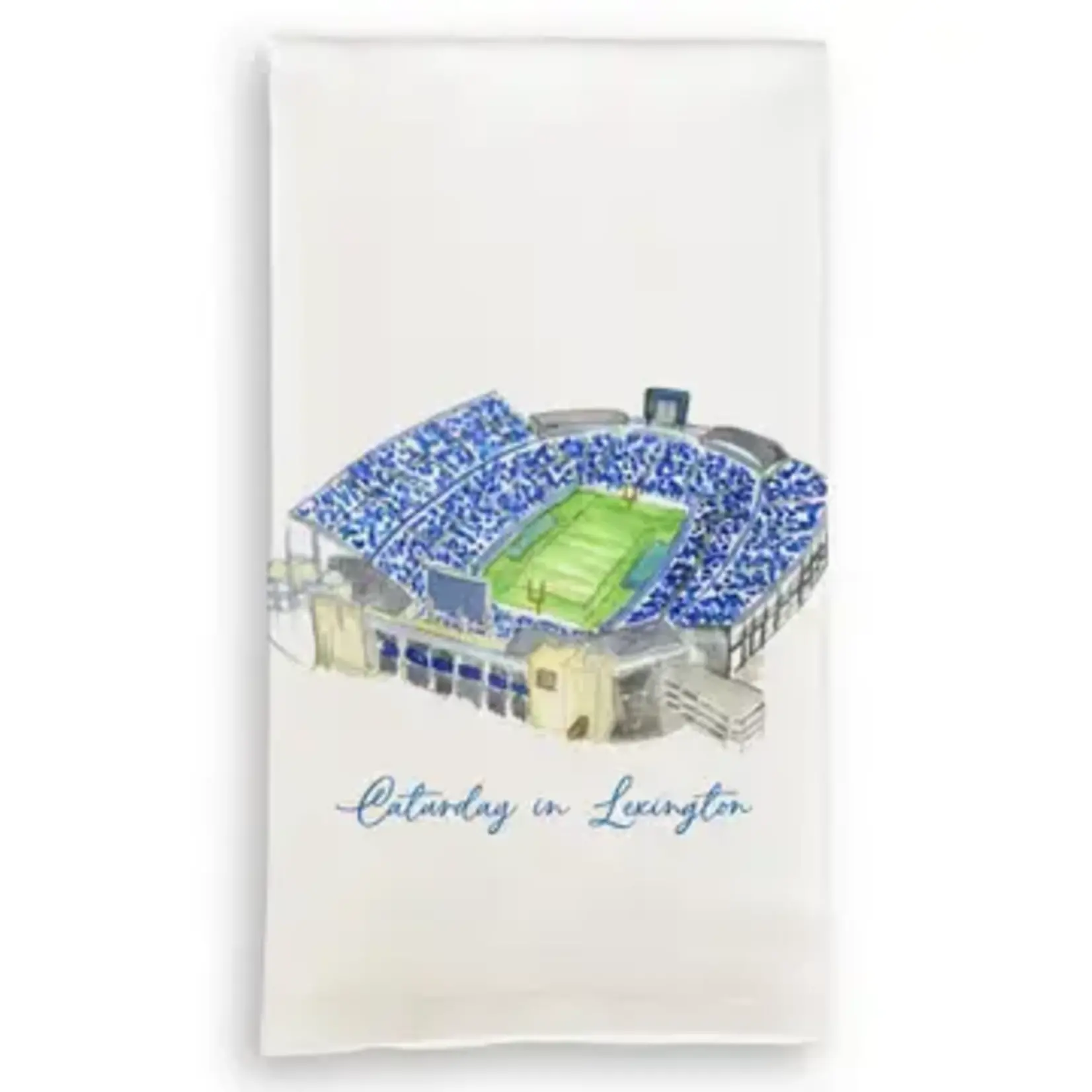 French Graffiti University of Kentucky Football Stadium Dishtowel