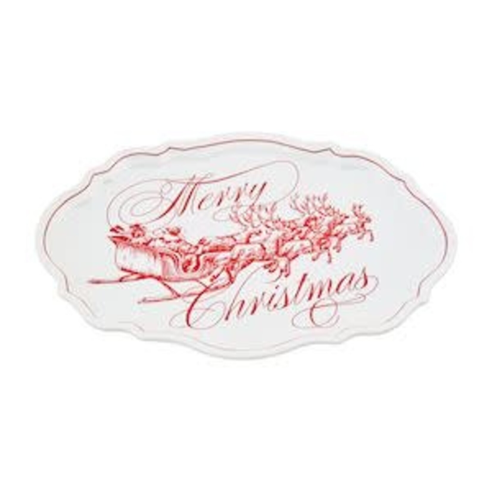 Mud Pie Merry Christmas Platter