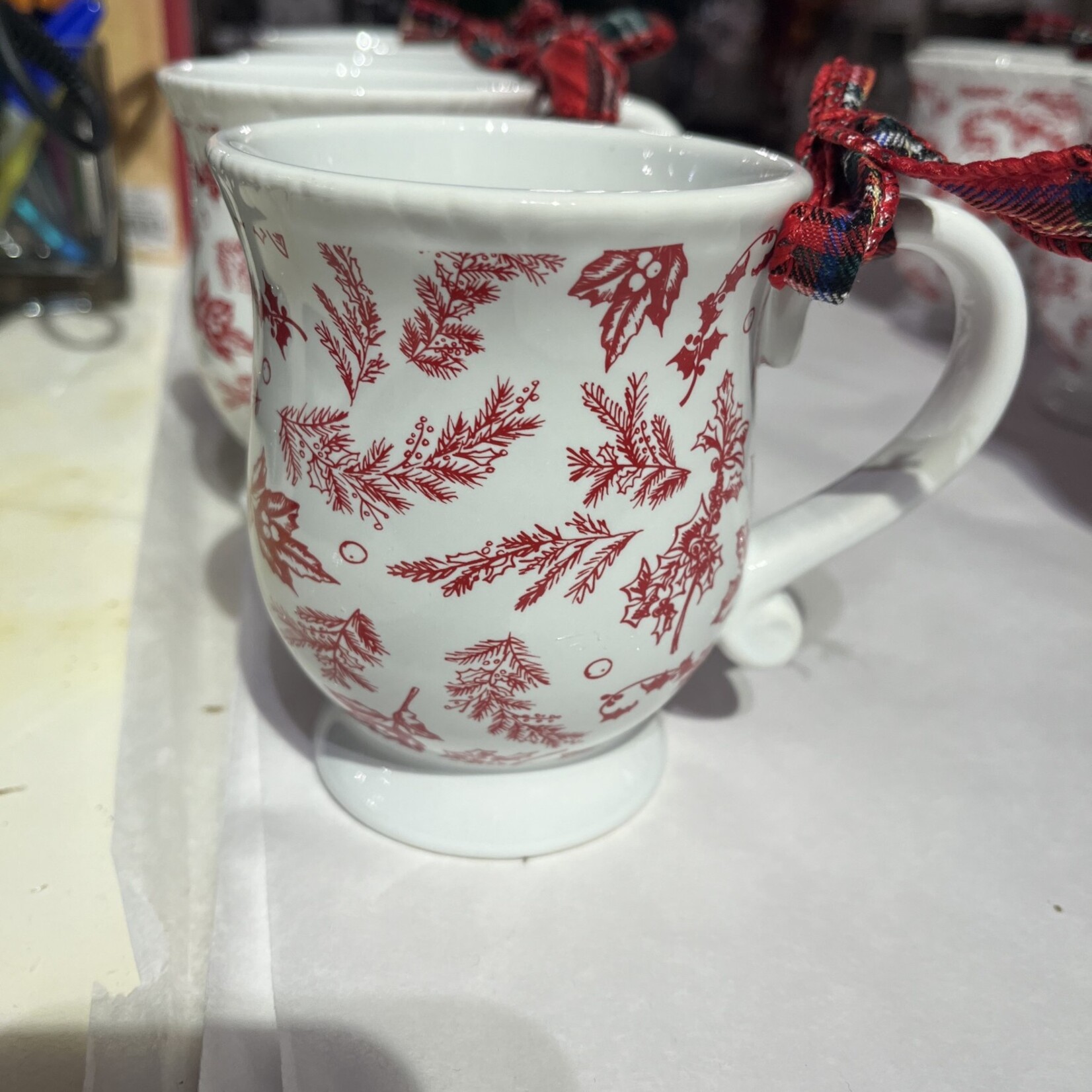 Mud Pie Christmas Toile Mug-Assorted Style