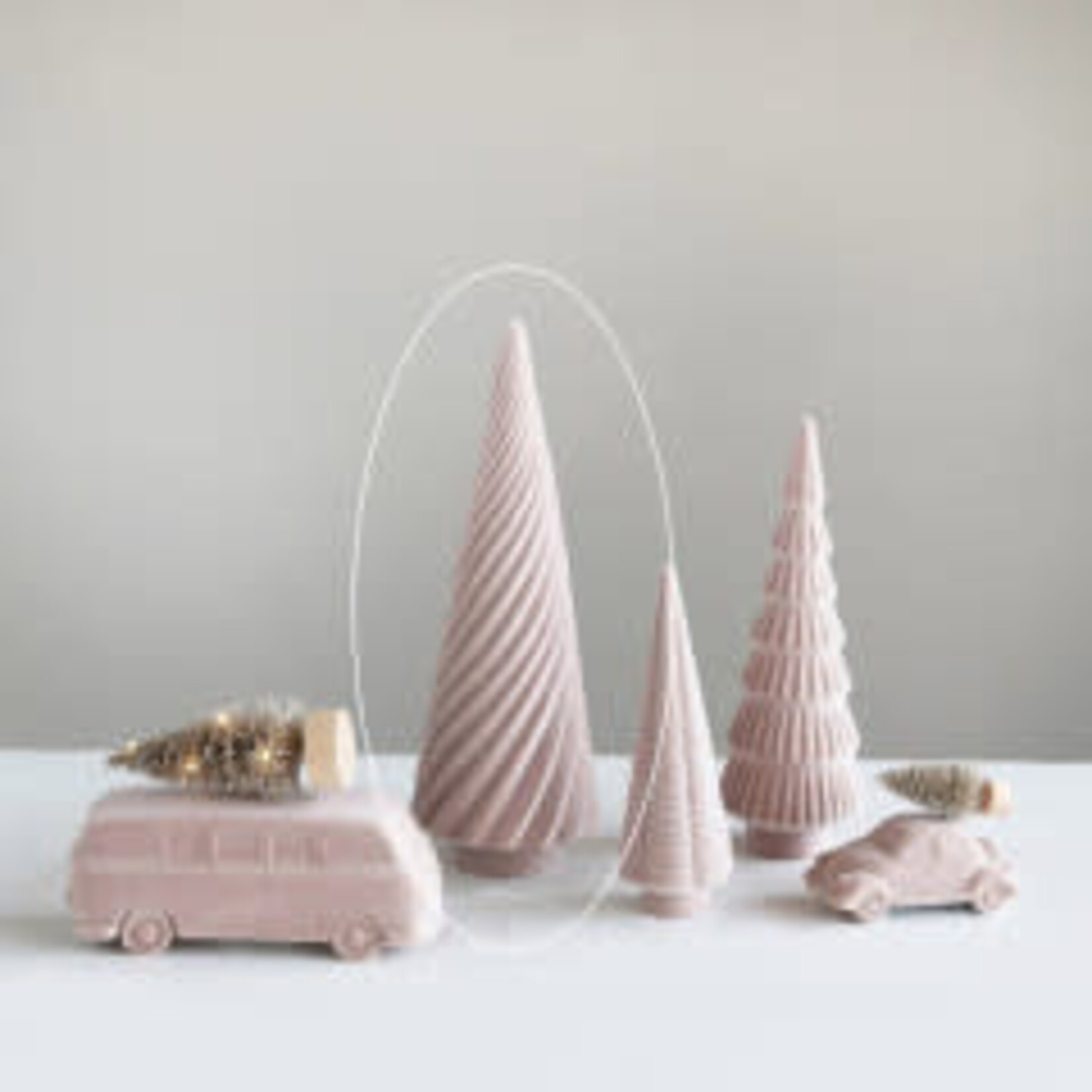 Creative Co-Op 5.75" Ployresin Pink Tree (Smallest Pictured)