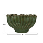 Creative Co-Op Stoneware Sculpture VAse 9 Sections