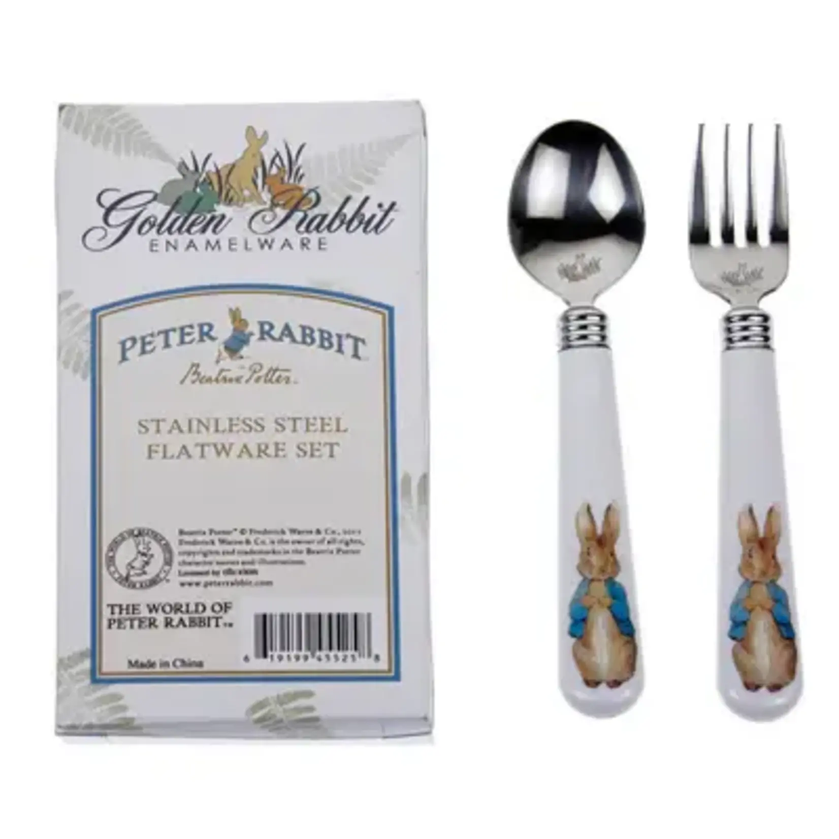 Golden Rabbit Peter Rabbit Flatware Set