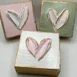 Coddiwompie Heart Block Valentine Love White  Back/ Pink Heart