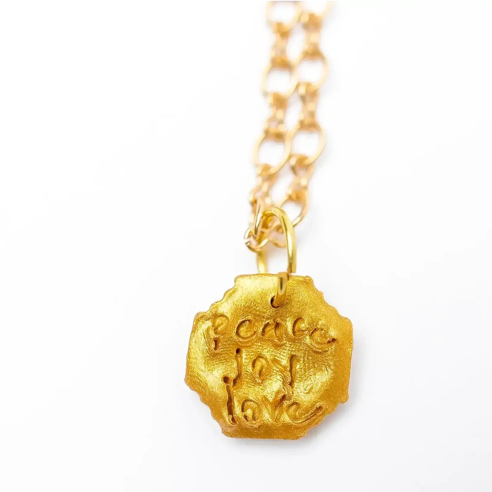 Hidden Truth Jewelry Gold Plated Chain w Tiny Jerusalem Necklace