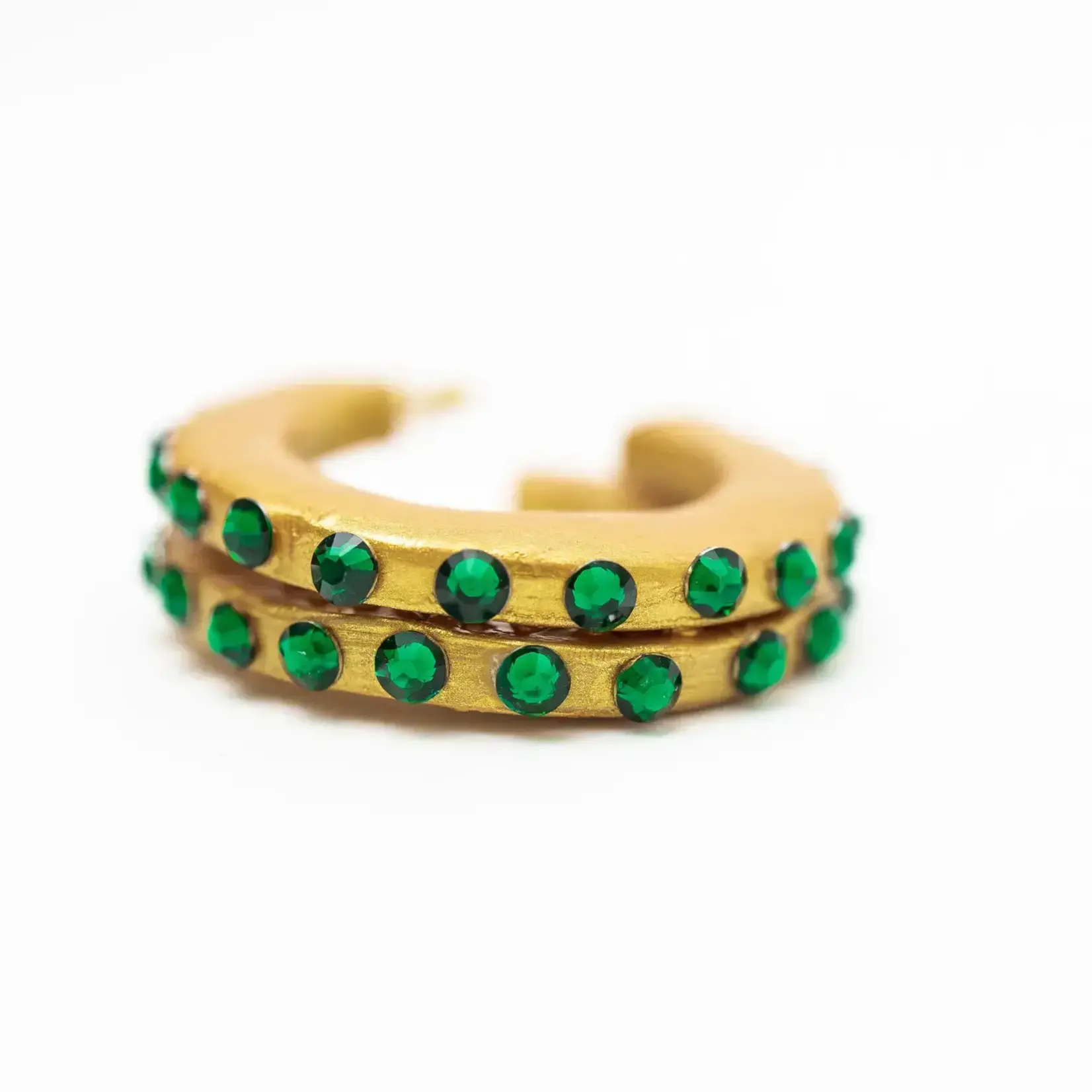 Hidden Truth Jewelry Green Hoops