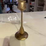 7.25"H Gold Cast Iron Taper