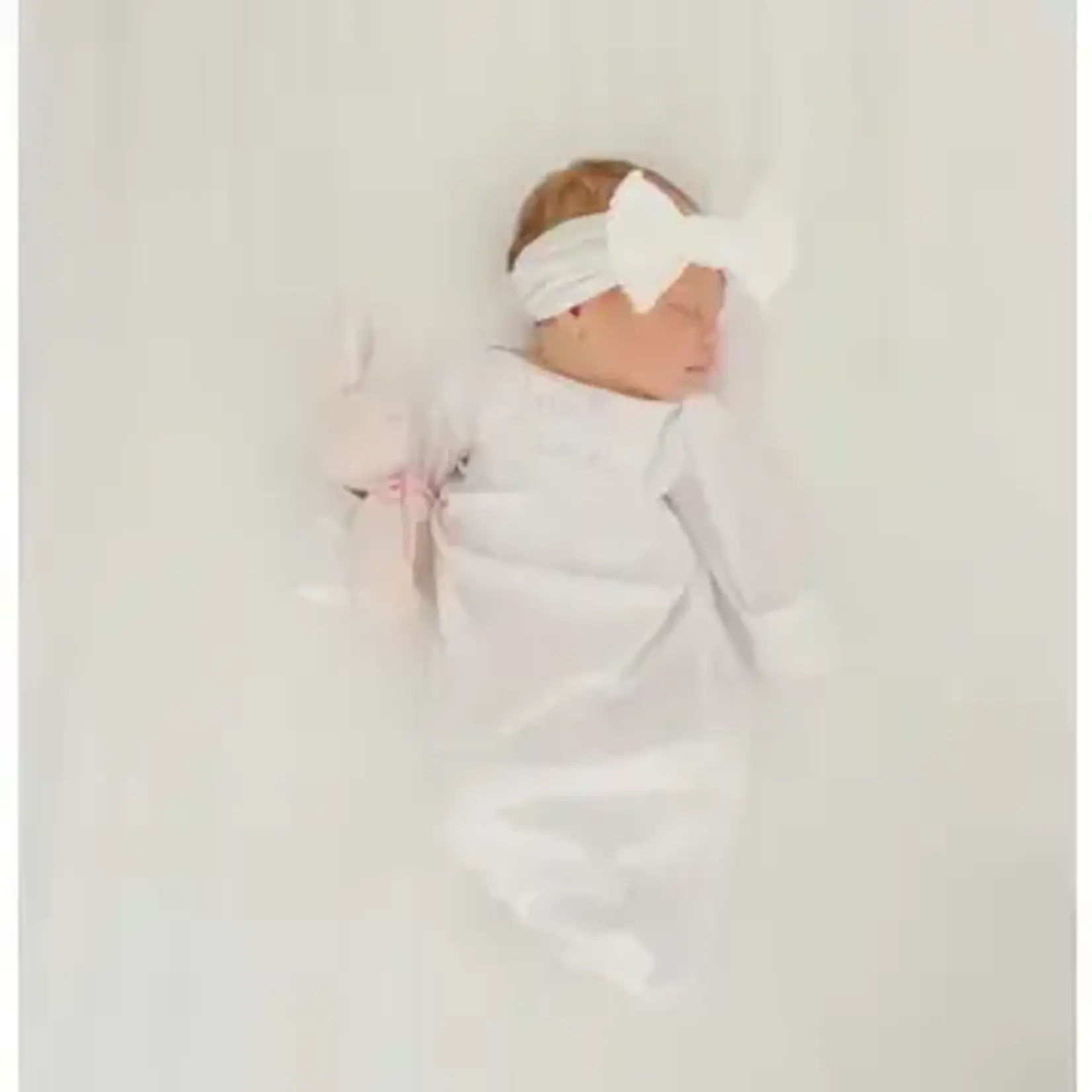 SK Blanks Pima Gown-White  Preemie