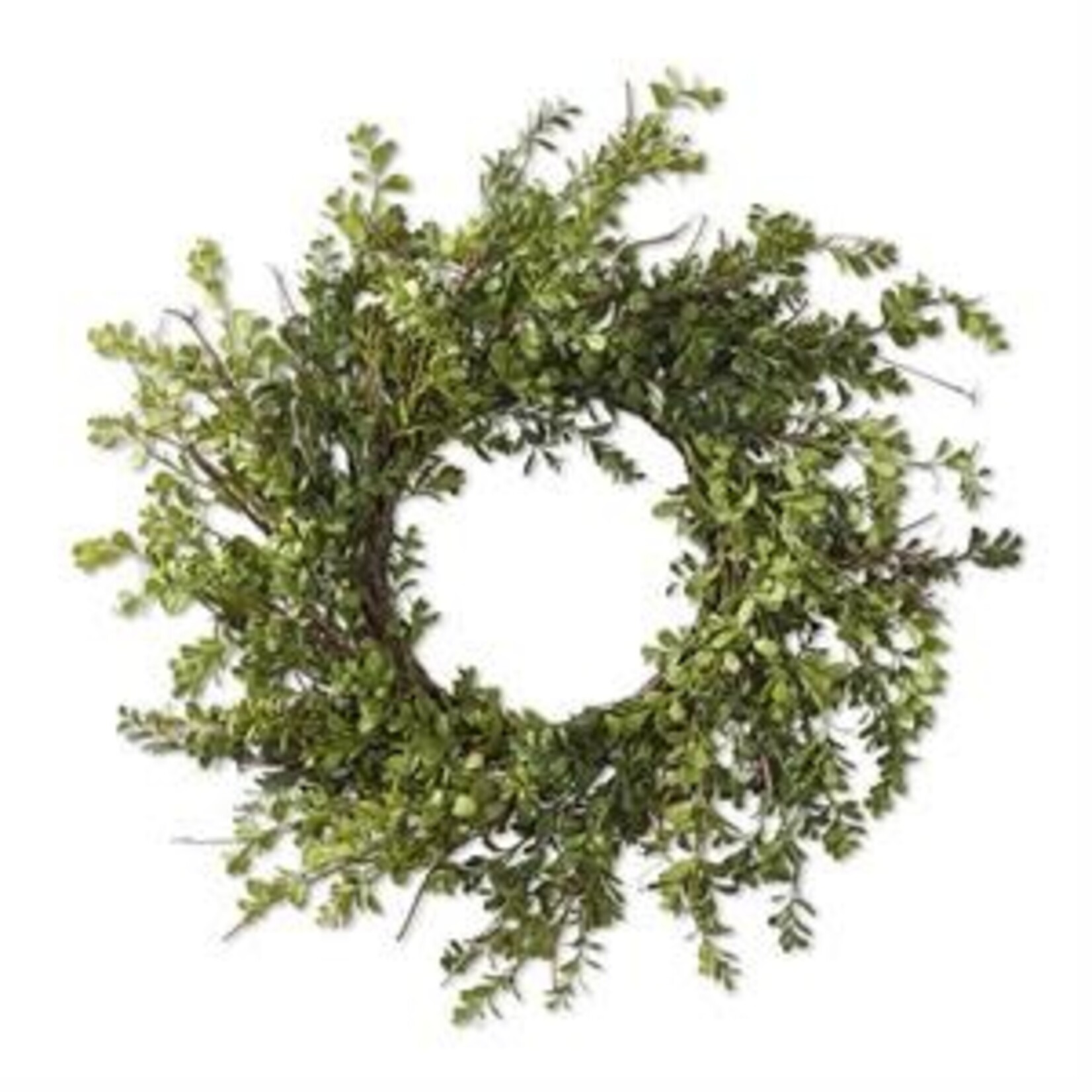 K&K Interiors 24 Inch Real Touch Boxwood Wreath