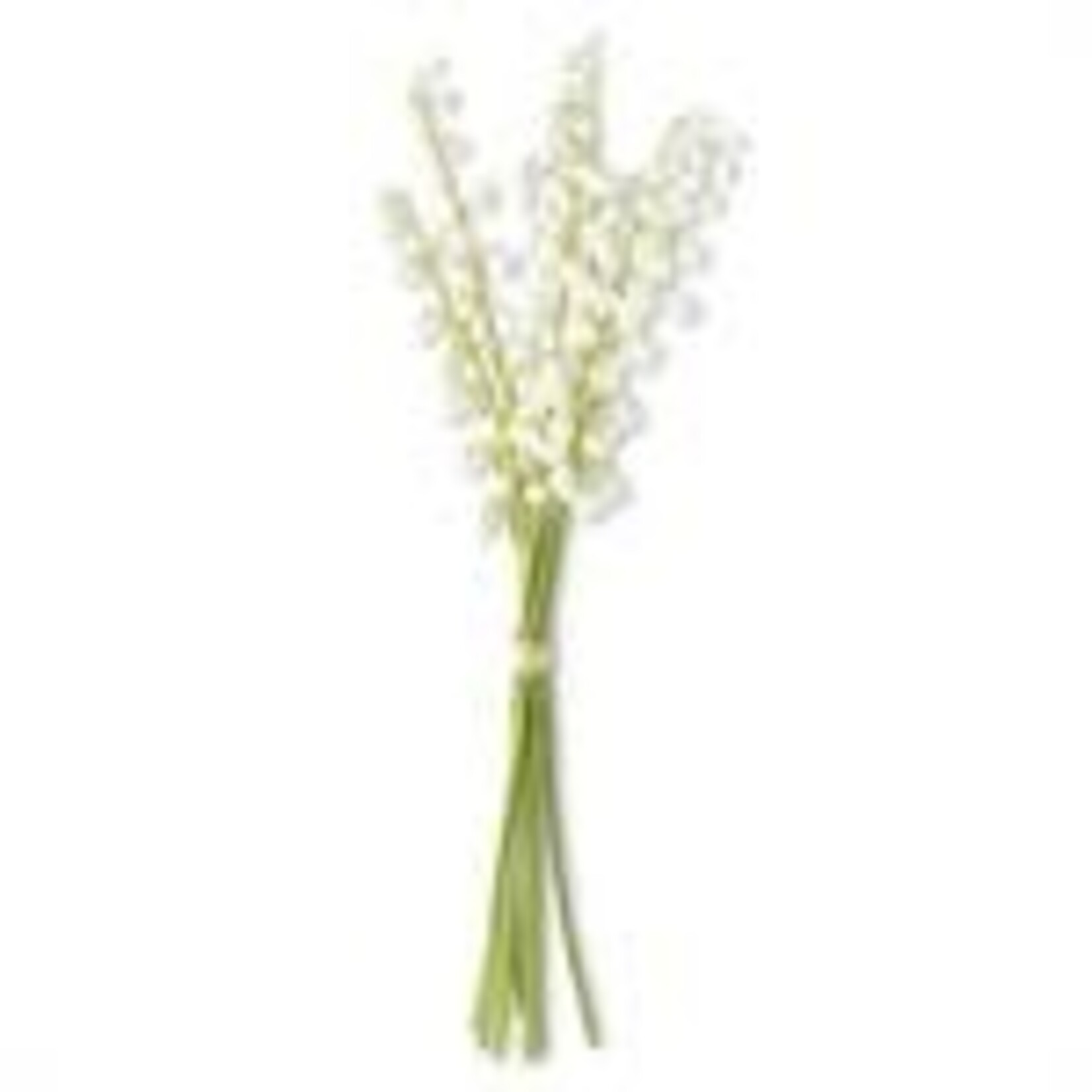 K&K Interiors 17 Inch White Real Touch Lily of the Valley Bundle
