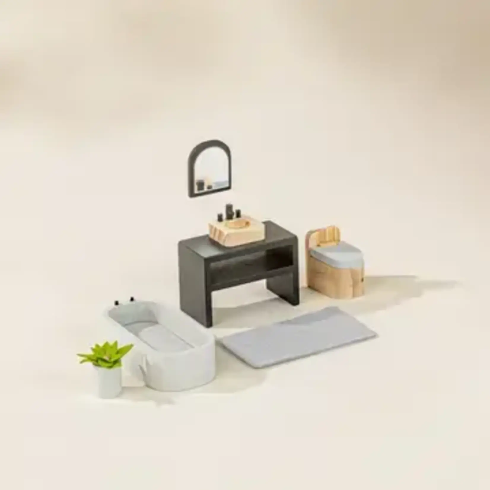 Coco Village Wooden Doll House Bathroom Furniture