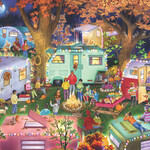 Vermont Christmas Company Camping in the Fall Jigsaw Puzzle 1000 Piece