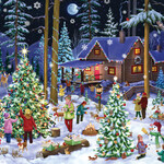 Vermont Christmas Company Christmas Retreal Jigsaw Puzzle 1000 piece