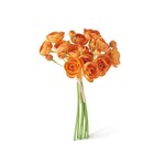K&K Interiors Set of Orange Mini Ranunculus 11"