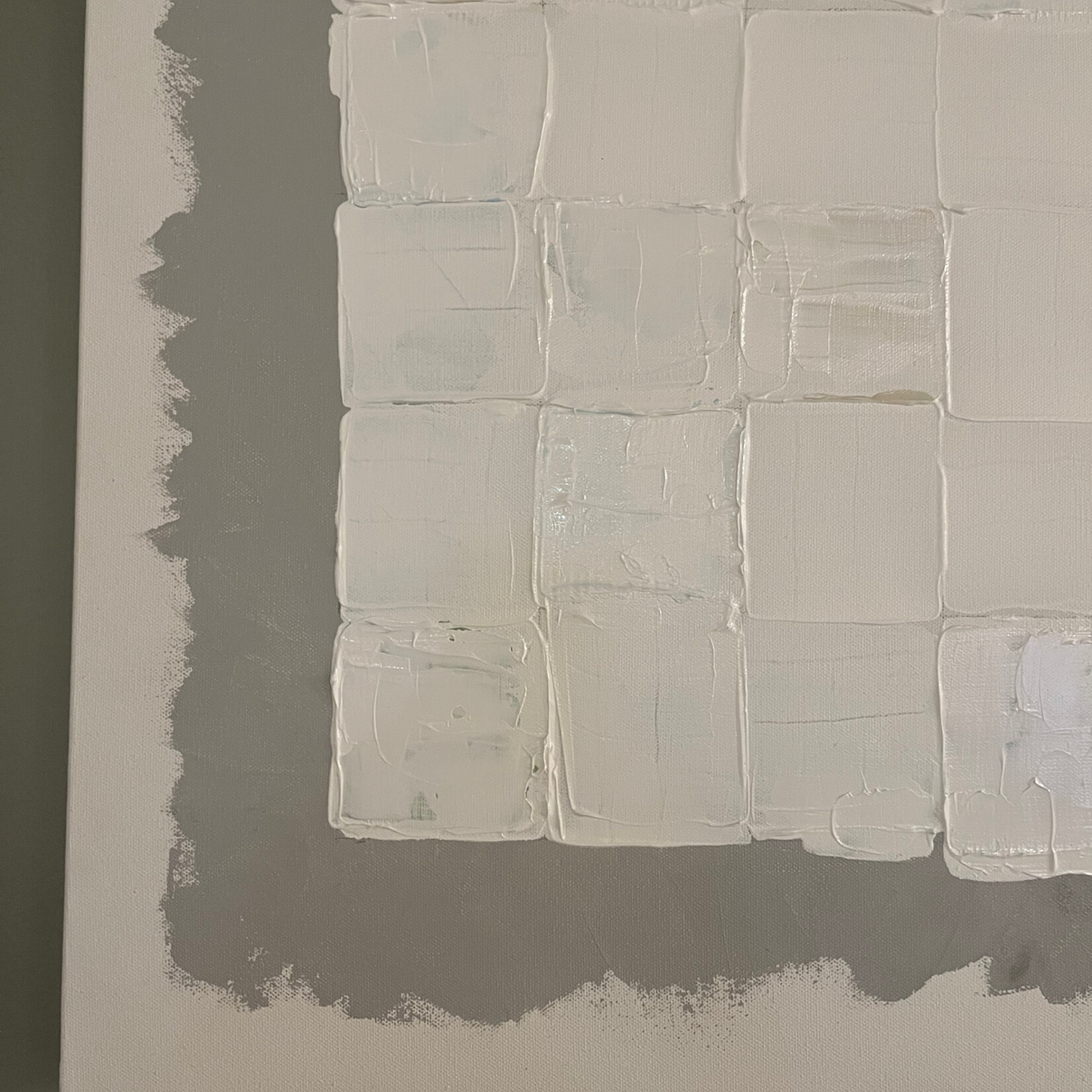 Scott Ellis Original 48" x 48" White Abstract by Scott Ellis