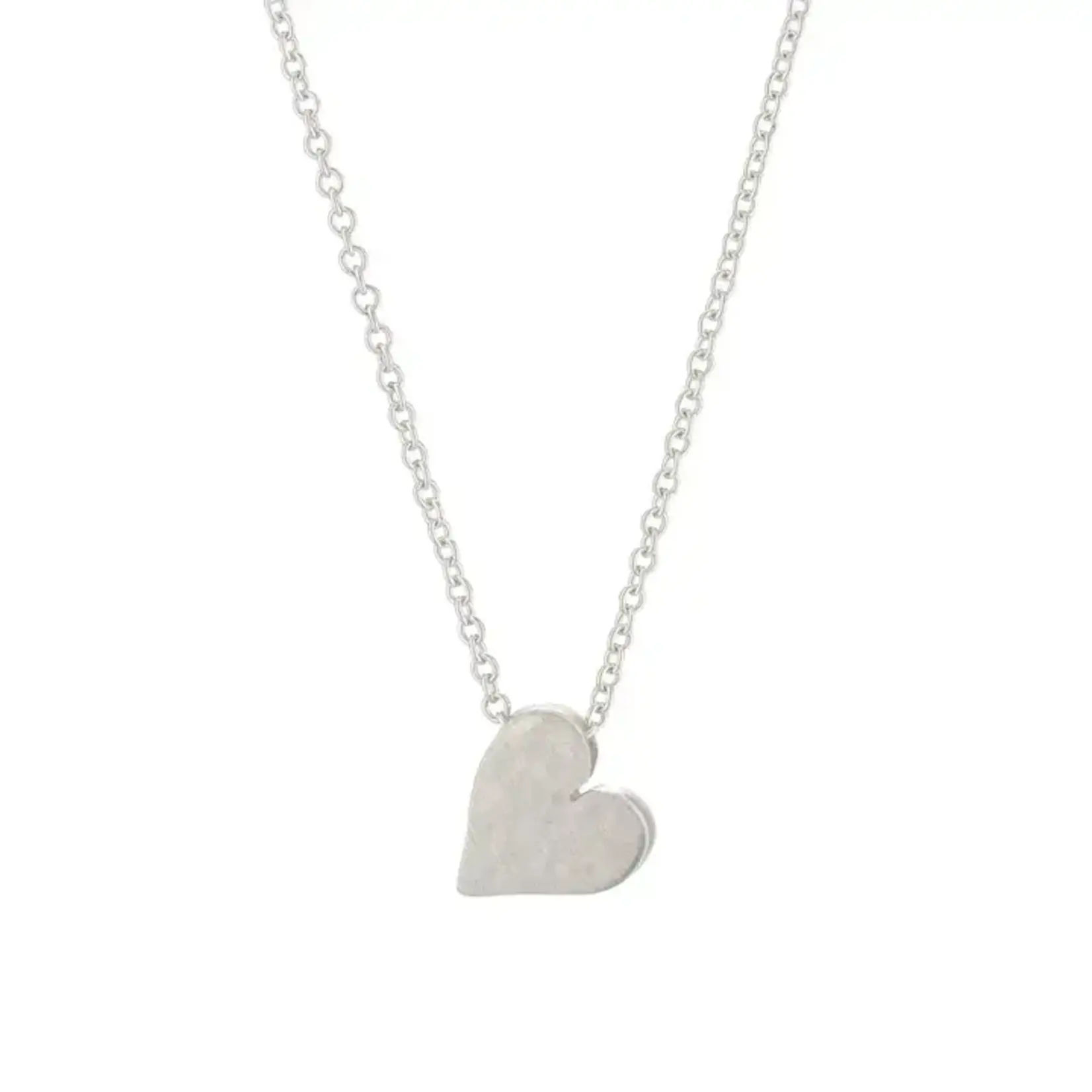 Freshie & Zero Tiny Mighty Silver Heart Necklace 18"