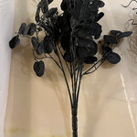 19" Black Eucalyptus Leaf & Berry