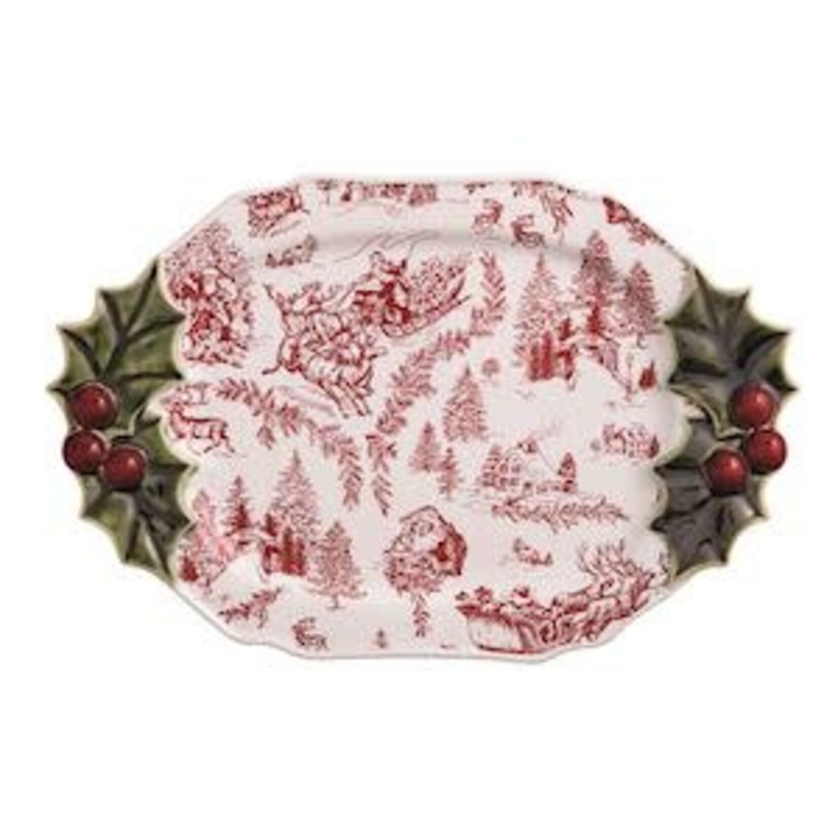 Mud Pie Holly Serving Platter