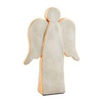 Mud Pie Large Concrete Gold Angel Sitter