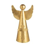 Mud Pie Large Gold Angel Sitter, Tree Topper 12"