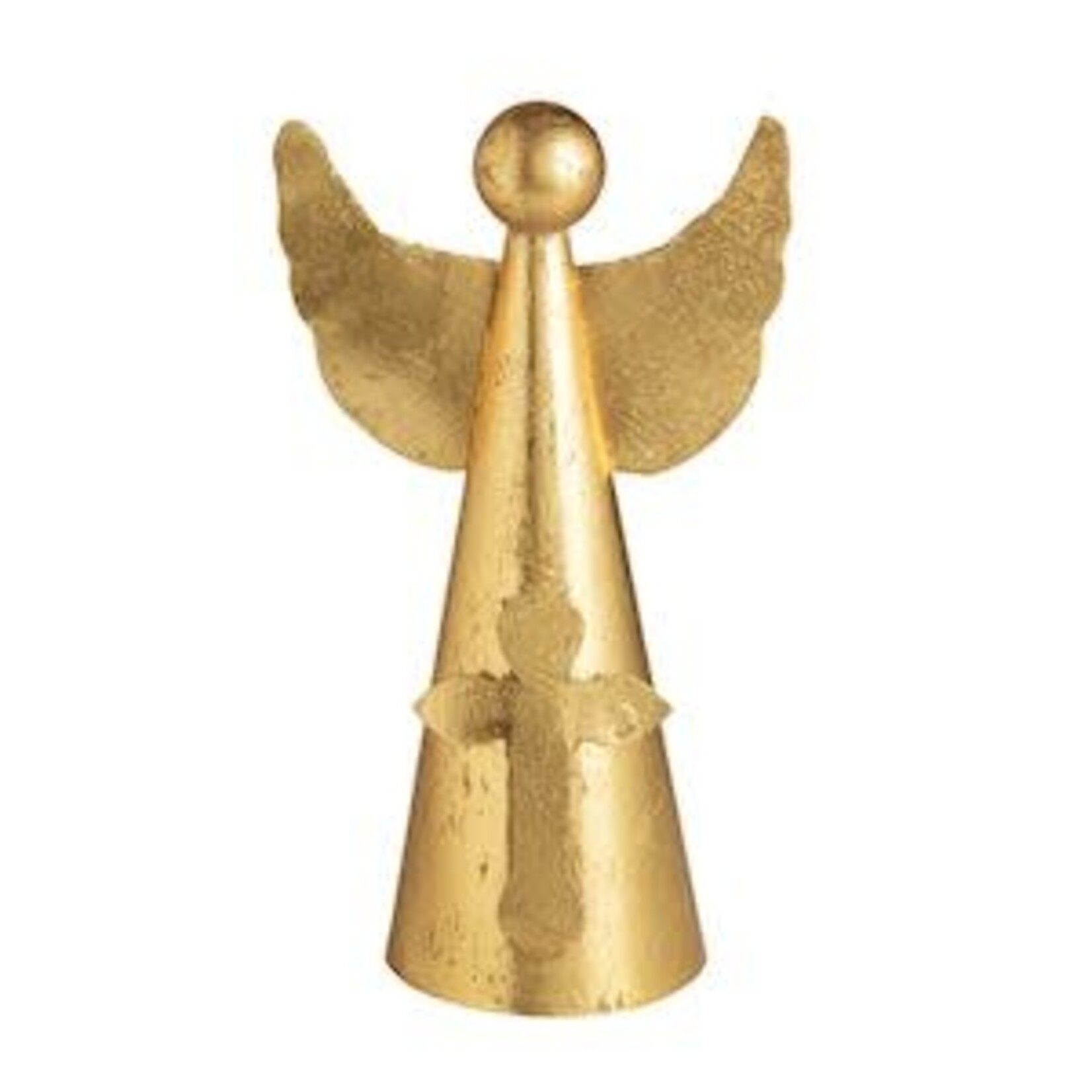 Mud Pie Large Gold Angel Sitter, Tree Topper 12"